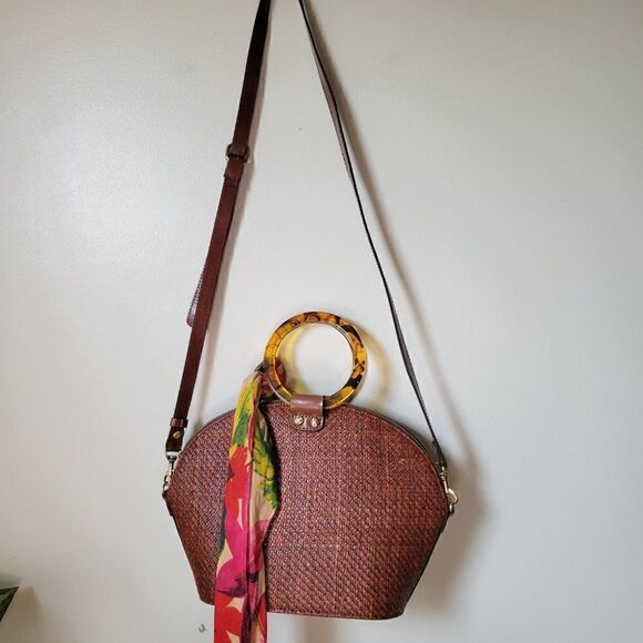 NEW WITH TAGS PATRICIA NASH RAFFIA COLLECTION HAND/CROSSBODY BAG - Picture 2 of 16
